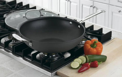 626-32H Chef'S Classic Nonstick Hard Anodized 12.5-Inch Stir Fry Pan, Black/Stainless Steel2