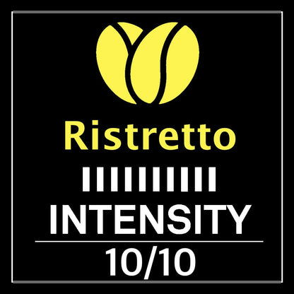 Italian Coffee Pods for Nespresso Original (Pack of 100 Regular Ristretto) | Compatible with Nespresso Original Machines, Bpa-Free Espresso Capsules, Made in Italy, Intensity 10/1012