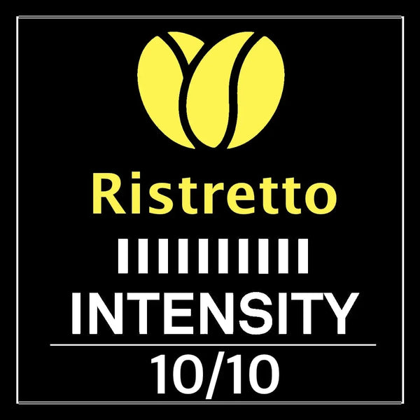 Italian Coffee Pods for Nespresso Original (Pack of 100 Regular Ristretto) | Compatible with Nespresso Original Machines, Bpa-Free Espresso Capsules, Made in Italy, Intensity 10/1012