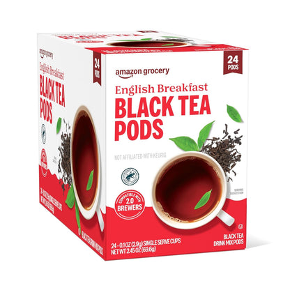 , English Breakfast Black Tea Pods, 2.45 Oz, 24 Ct (Previously Happy Belly)4
