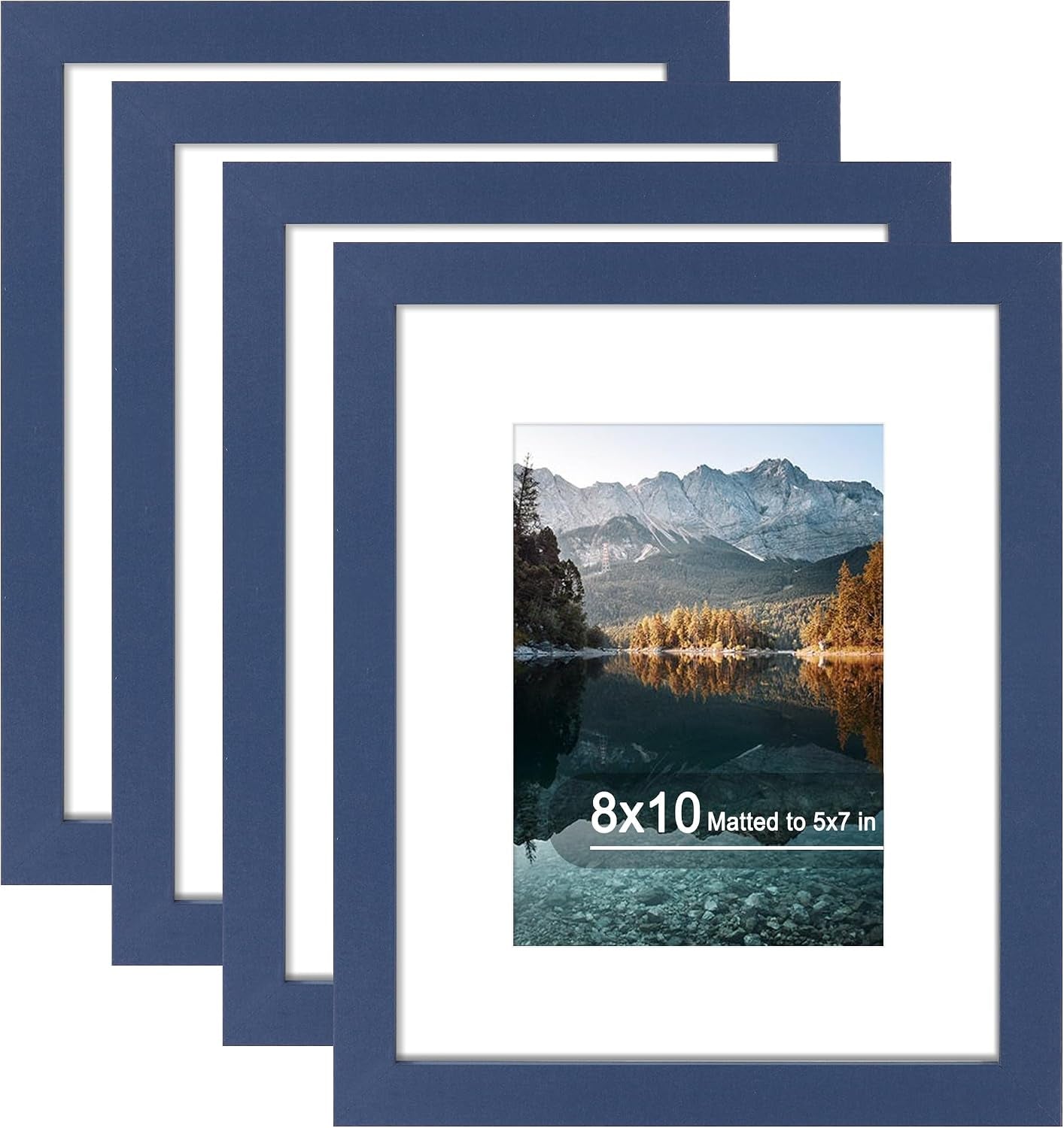 8x10-picture-frame-set-of-4-with-real-glass-wall-tabletop-display