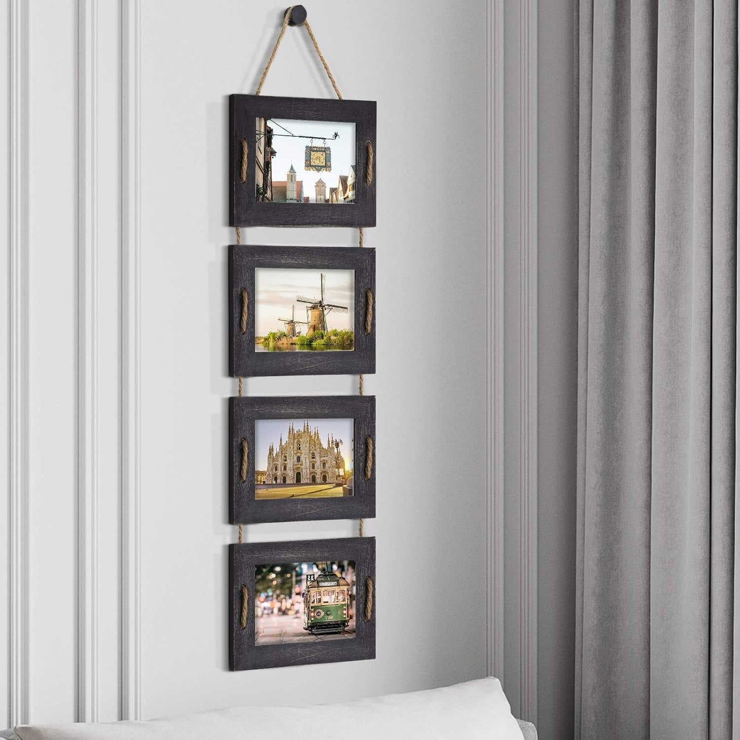 5x7-hanging-collage-picture-frames-wall-decor-4-opening-5x7-matted-to-3-5x5-photo-rustic-wood-frame-with-hemp-rope-2-pack-weathered-black