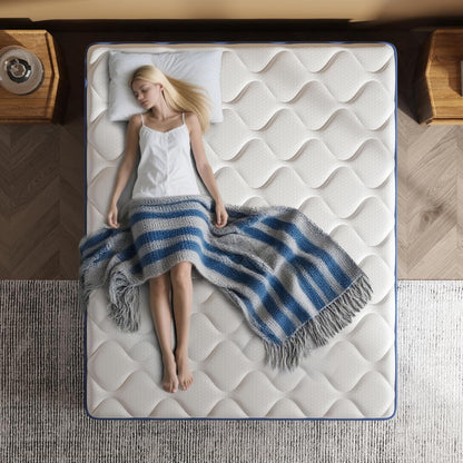 King Size Mattress, 12 Inch King Mattress in a Box, Hybrid Mattresses, Pocket Spring & Memory Foam, Medium, Motion Isolation, Fiberglass Free, Certipur-Us Certified, 76" X 80"3
