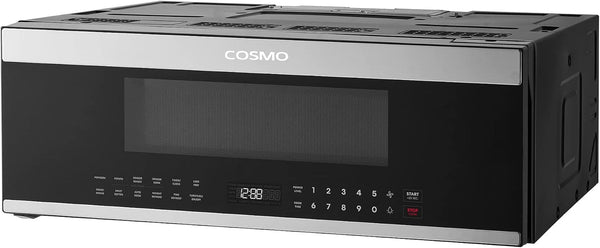 30 In. Stellar Coll 1.2 Cu Ft Slim over the Range Microwave Vent Fan, Black |  COS-3012ORLP1SS 1000W, Automatic Presets, Touch Controls, Sensor Cooking, LED Lighting, Defrost Functions8