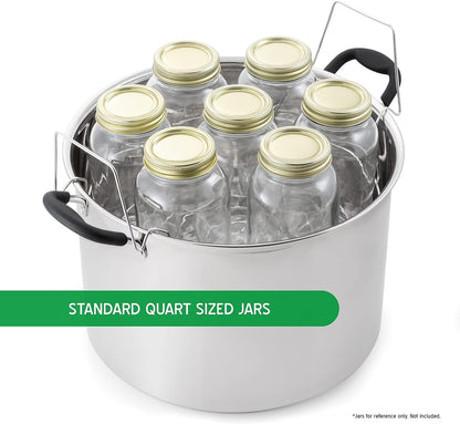 Prep•N•Cook by  21.5Qt Induction Stainless Steel Water Bath Canner5