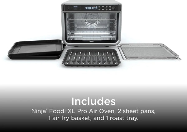 Ninja Foodi XL Pro Air Fry Oven, 10-In-1, Stainless Steel, DT201 | Fits 5 Lb Chicken, Air Fry, Roast, Bake, Broil, Toast, Dehydrate, Reheat, Pizza, 1800W7