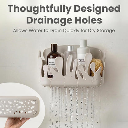 Shower Organizer 2 Pack, Adhesive Shower Caddy, Gray8