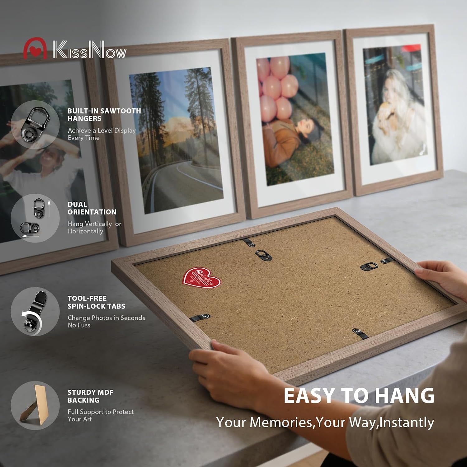 11x17-picture-frame-5-pack-walnut-solid-wood-poster-frame-for-wall