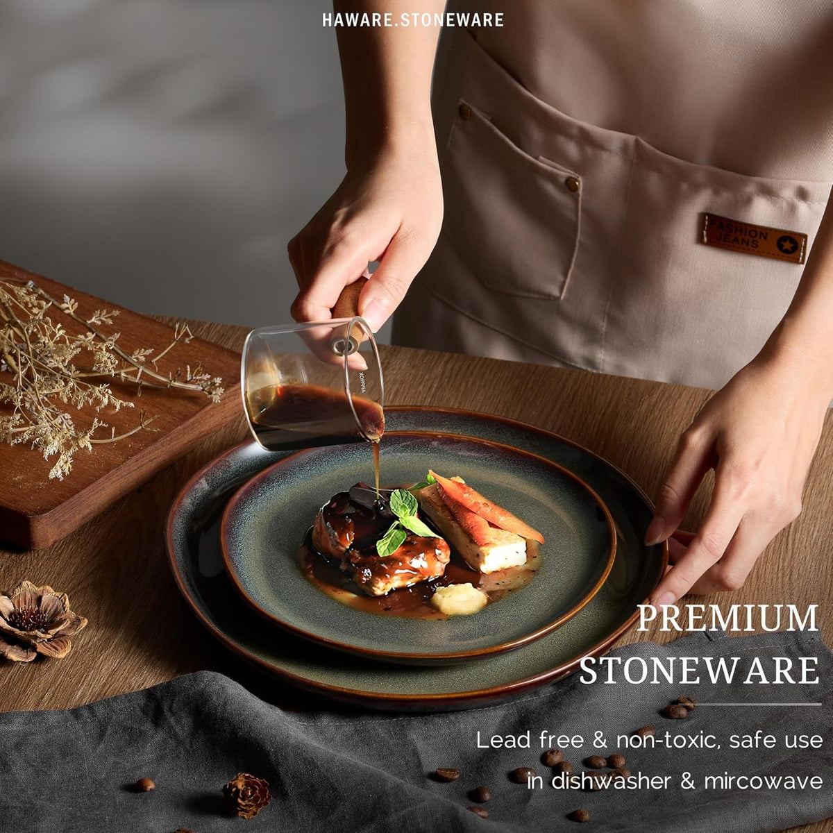plates-and-bowls-set-stoneware-dinnerware-sets-reactive-moss-green