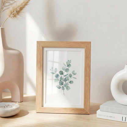 5X7 Picture Frame, Natural Oak Wood Frame Matted to 4X6 Photos2