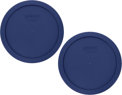 7402-PC (6/7-Cup) Blue Food Storage Lid (2 Pack) - Made in USA | Bpa-Free Plastic | round Shape | Designed for 7402 Mixing & 7203 Glass Bowls | Top-Rack Dishwasher Safe1