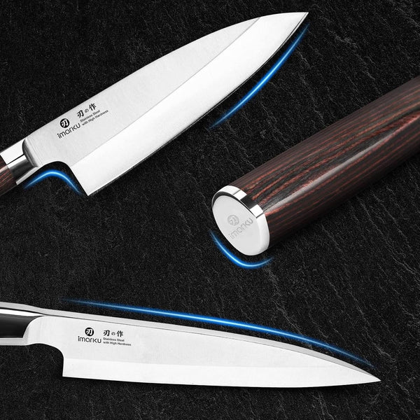 7" Deba Knife, Japanese Single Bevel, Ultra Sharp Fish Fillet6