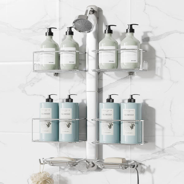 Silver Hanging Shower Caddy1
