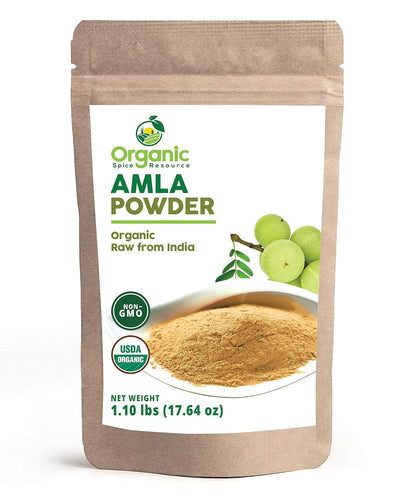 Organic Amla Powder - 1.1 Lbs or 17.54Oz | Amalaki, USDA Organics, Non-Gmo, Kosher, Halal - 100% Raw and Natural, by SHOPOSR1