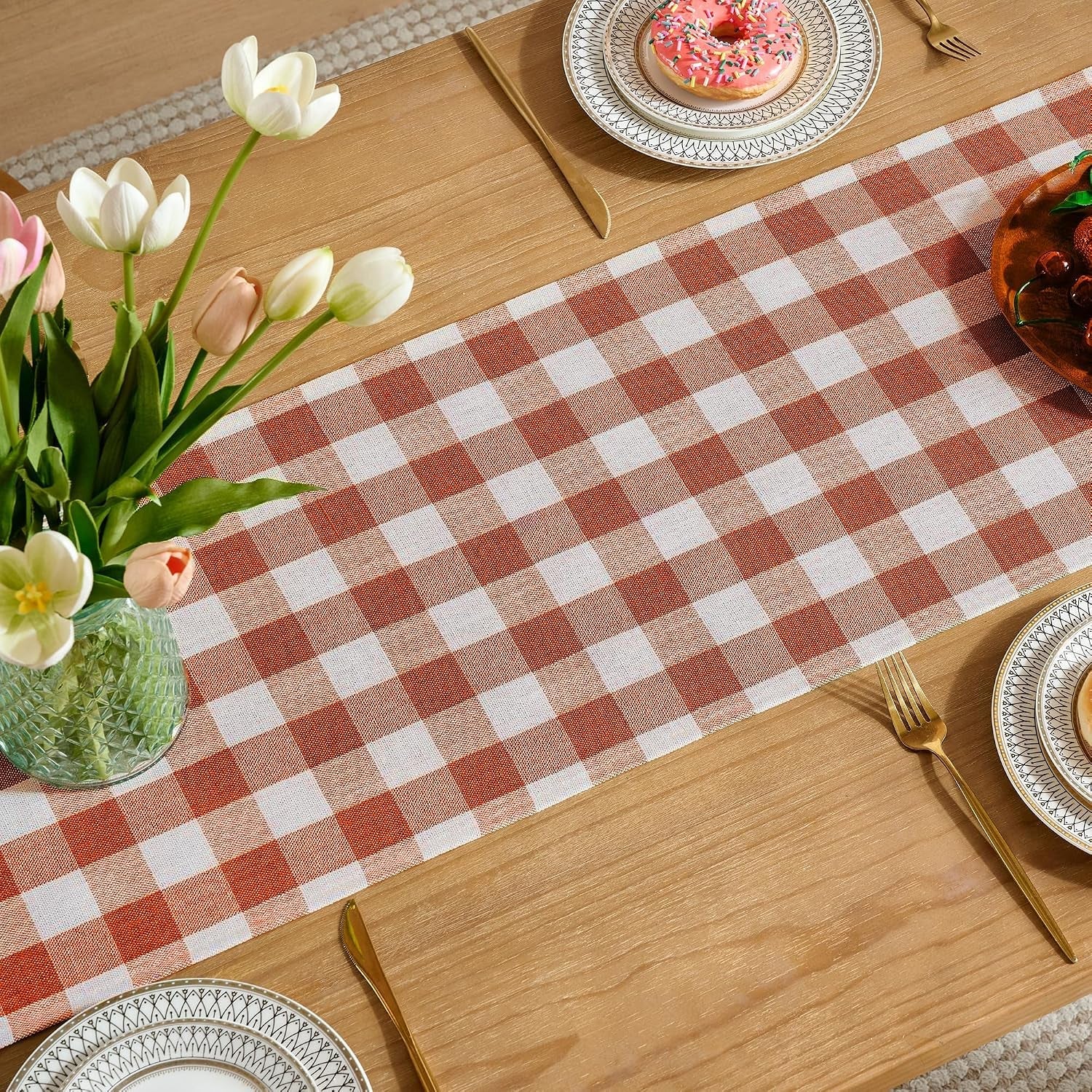 fall-gingham-table-runner-13x90-inches-long-orange