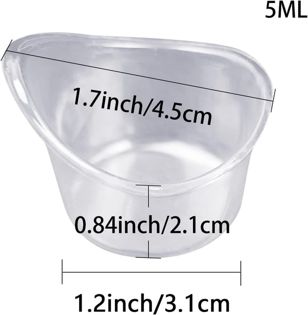 Eye Wash Cups 5Ml Disposable Plastic Measuring Flush Eye Cleaning Cups2