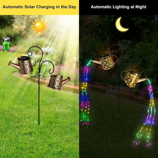 Solar Watering Can Lights Outdoor IP65 Waterproof Garden Light for Yard4