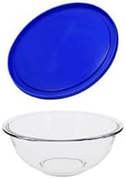 325 (2.5Qt) Glass Mixing Bowl with Blue Lid - Made in USA3