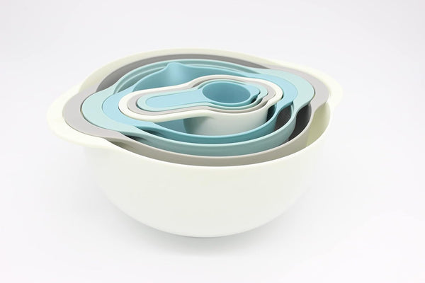Plastic Nesting Bowls Set, 8 Pieces2