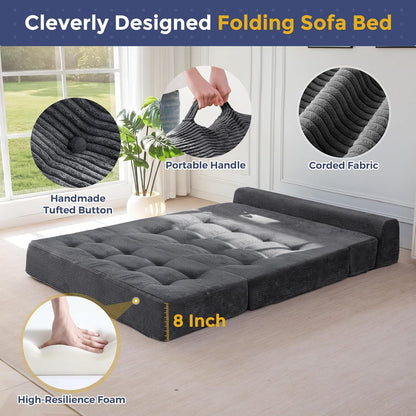 Folding Sofa Bed, 8-Inch Fold-Out Chair Bed, Single8