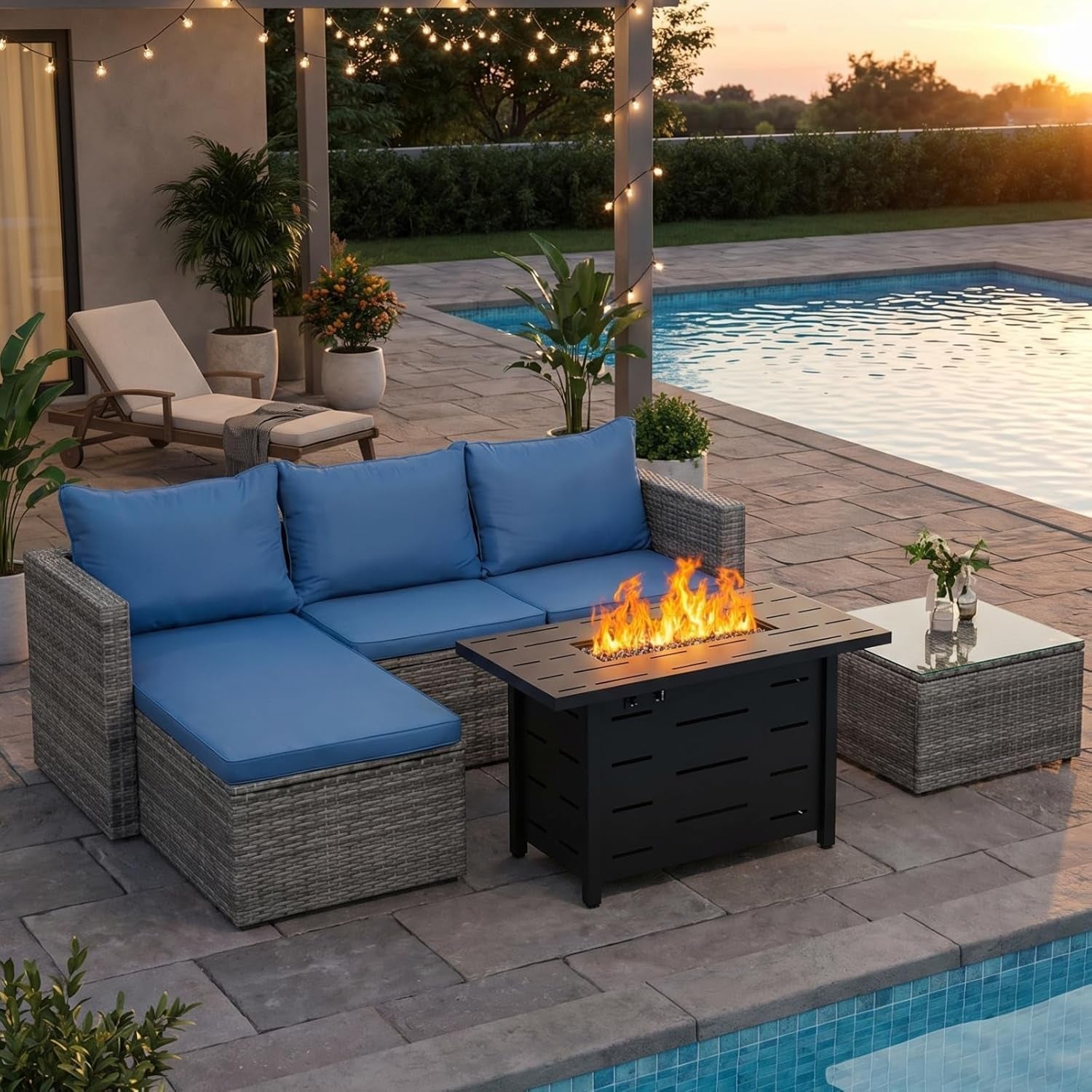 4-piece-blue-pe-wicker-patio-set-43-propane-fire-pit-table