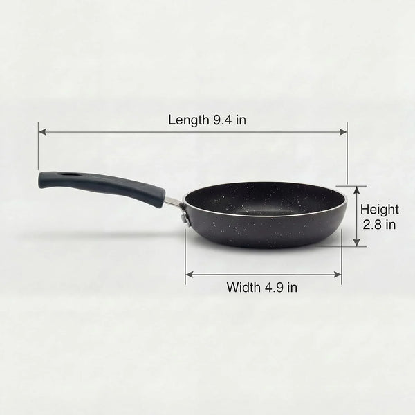 5 Inch Mini Frying Pan Skillet (3.5-Inch Cookable Surface Area), Nonstick Aluminum Egg Pan for Single Eggs, Omelets and Breakfast, Compact Stovetop Cookware for Gas, Electric and Camping Use4