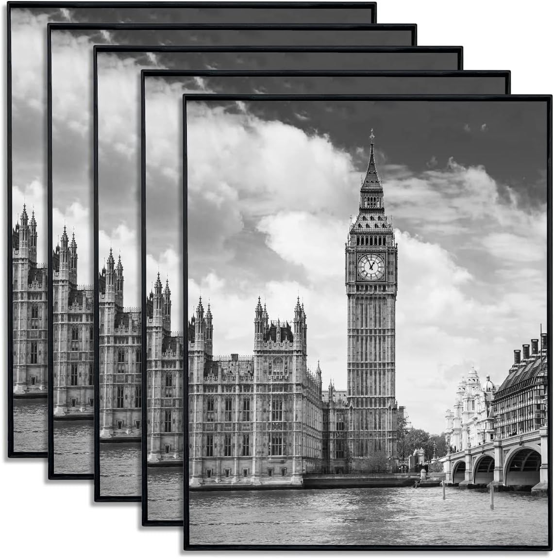 front-loading-black-picture-frame-8x10-set-of-5-wall-and-table-mounting