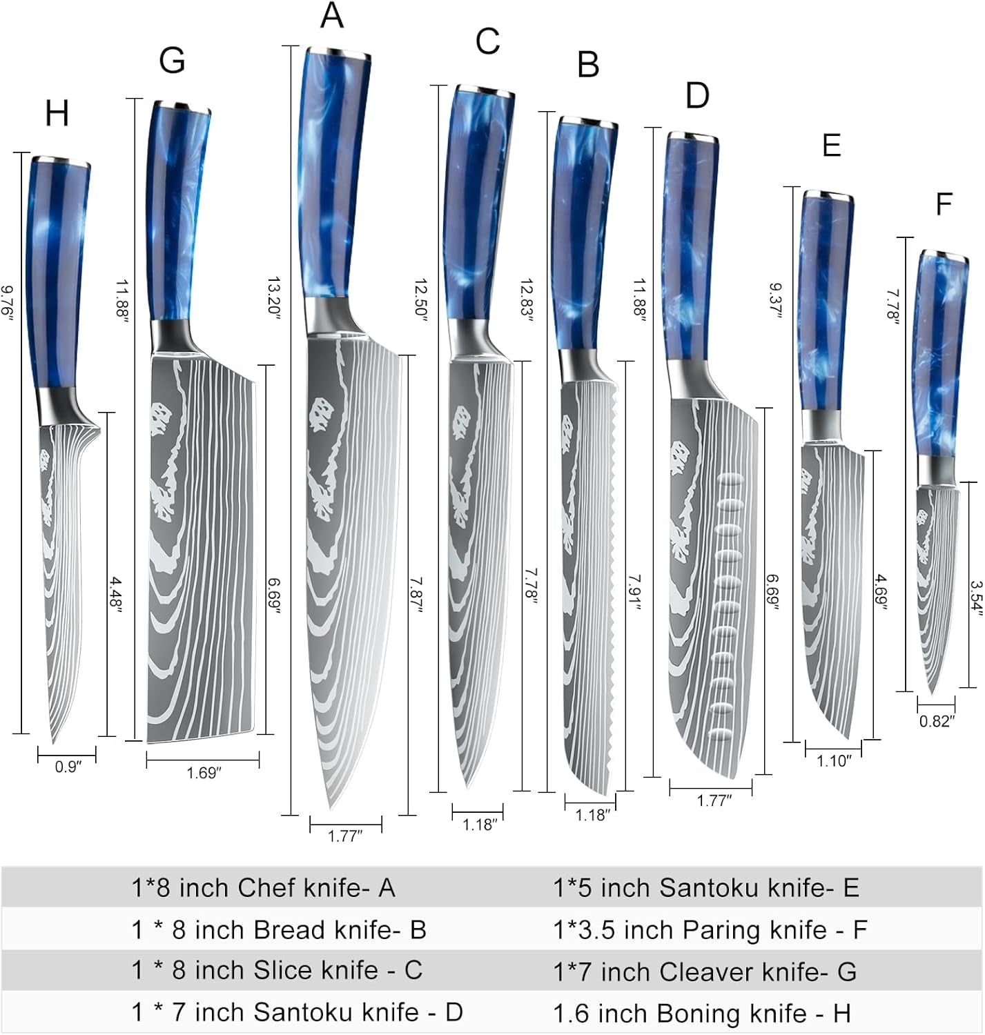 chef-knife-sets-with-roll-bag-9-pieces-professional-knife-set-high-carbon-stainless-steel-kitchen-chef-knife-set-with-sharpener-blue-resin-handle-kitchen-home-cooking-dishwasher-safe
