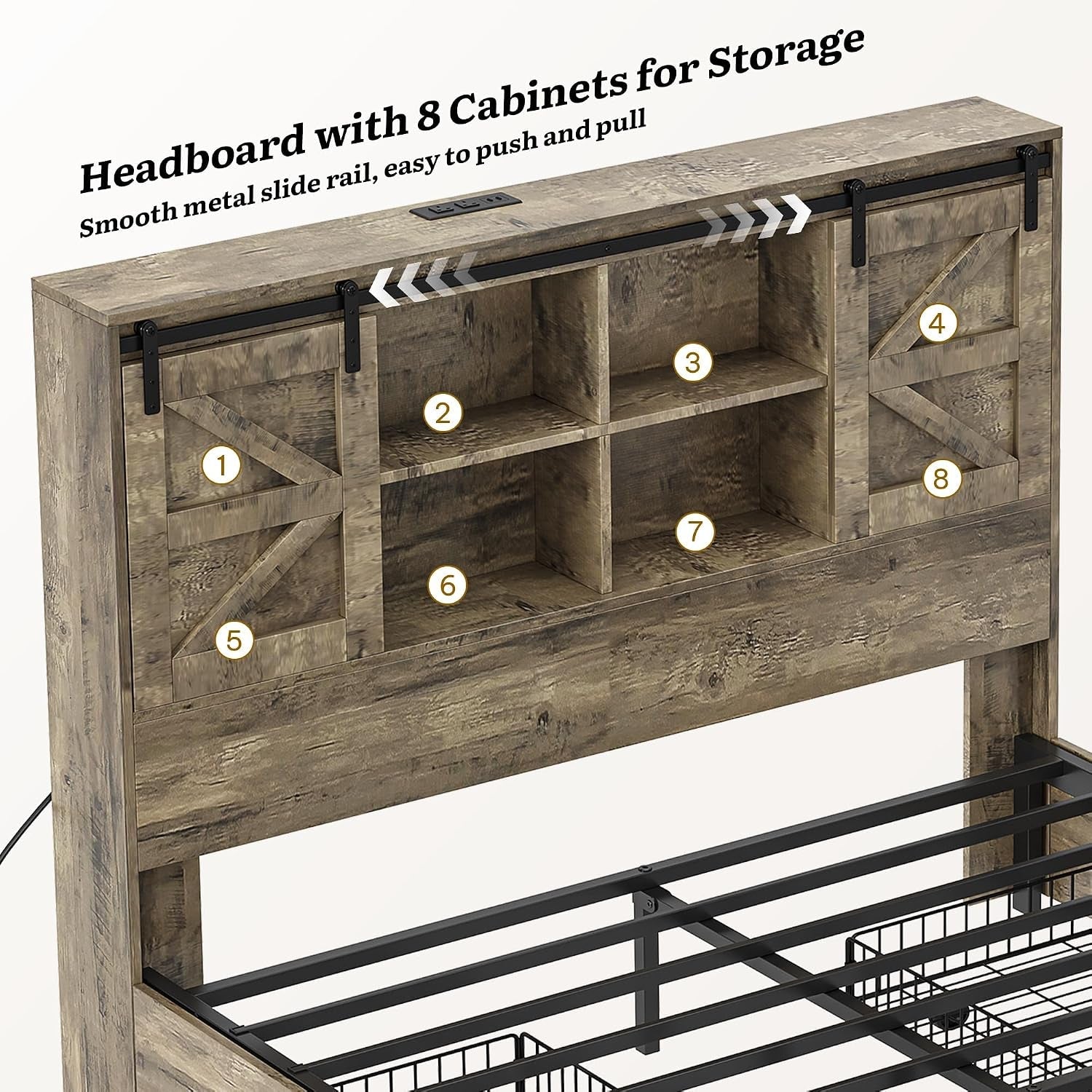 farmhouse-queen-size-bed-with-50-tall-storage-bookcase-headboard