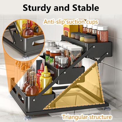 3 Tier Foldable Spice Rack, Black3