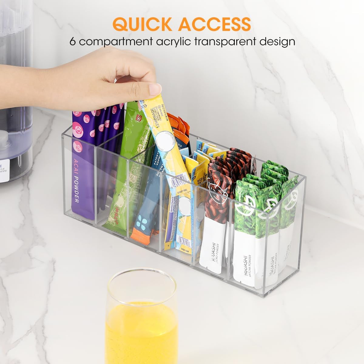 drink-packet-organizer-water-drink-packet-holder-with-removable-divider-water-flavor-packet-organization-container-for-kitchen-organizers-and-storage-6-compartments