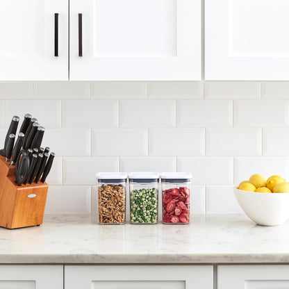 OXO Good Grips POP Small Square Airtight Food Storage Containers, 3-Piece9