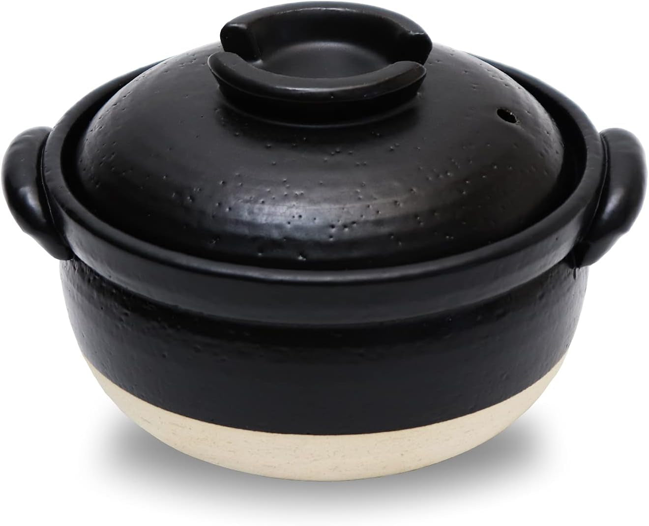 donabe-clay-rice-cooker-pot-casserole-japanese-style-made-in-japan-for-1-to-2-cups-with-double-lids-microwave-safe