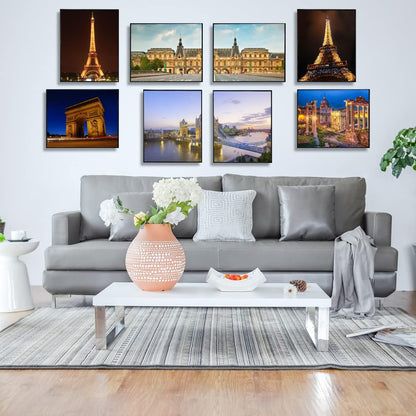 Front Loading Black Picture Frame 8X10 Set of 5 Wall and Table Mounting6