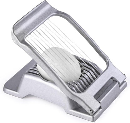 Multipurpose Heavy Duty Aluminium Egg Slicer, Stainless Steel Wire, Sliver1