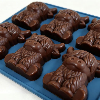 3D Highland Cow Silicone Ice Mold, Food Grade Creative Ice Cube Tray for Whiskey, Home Party & Cocktails,1 PCS2