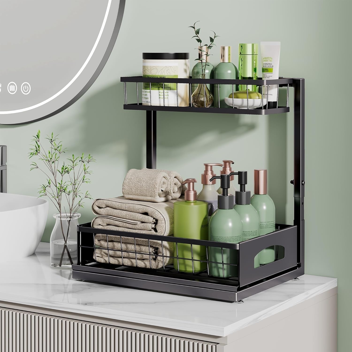 under-sink-organizer-2-pack-l-shaped-metal-pull-out-drawers-for-kitchen