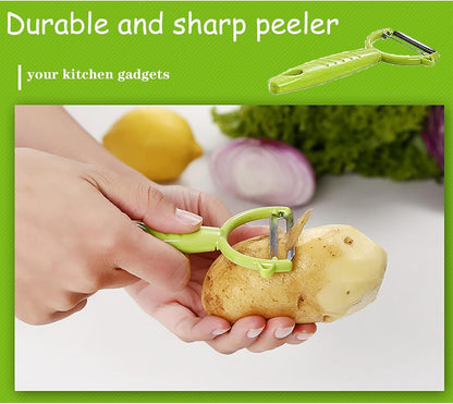 Graters for Kitchen, Cheese Grater with Container, Mandoline Slicer for Kitchen, Vegetable Grater, Carrot Shredder, Julienne Slicer and Peeler, Potato Slicer6