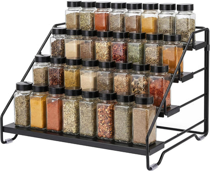 4-Tier Adjustable Depth Spice Rack Organizer for Cabinet,Pantry,Countertop1