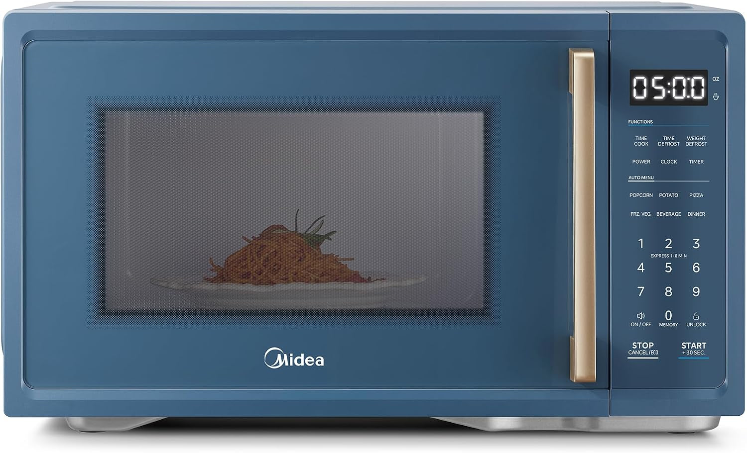 retro-countertop-microwave-1-1-cu-ft-1000w-6-presets-navy-blue-11-power-levels-child-safety-lock-6-preset-menus-easy-to-clean