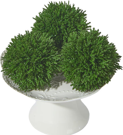 4 Inch Decorative Balls, Real Touch Cedar Topiary Ball Faux Greenery Boxwood Balls for Centerpiece Bowls Farmhouse Home Decor 3 Pcs1