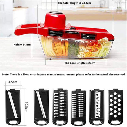 Vegetable Cutter with Steel Blade – Potato Peeler, Carrot & Cheese Grater, Slicer, Kitchen Accessory Set(Blue)5