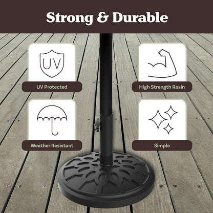 Outdoor Umbrella Base, 19Lb, Black6