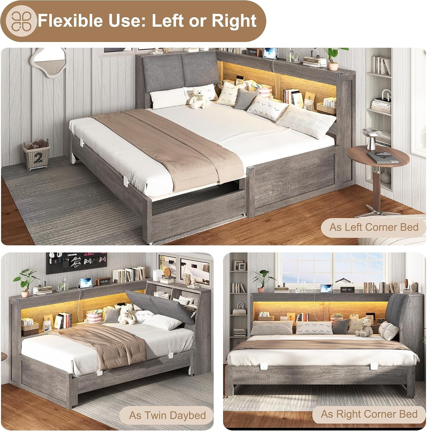 twin-daybed-with-wood-trundle-and-storage-bookcase-headboard-gray