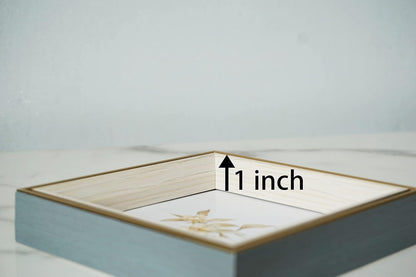 6X6 Blue Beige Square Picture Frame, 6X6 Resin Photo Frame, Wall and Desktop Display Picture Frame, Plexiglass5