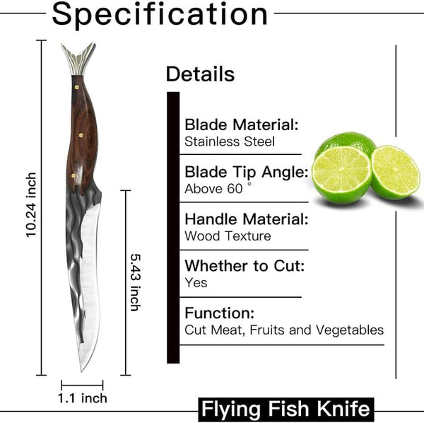10.24-Inch Fish Fillet Knife,High Carbon Stainless Steel Flexible Narrow Blade,Extremely Sharp,Used for Fish Cleaning,Non Slip Handle,Suitable for Fishing,Camping and Home Kitchens2