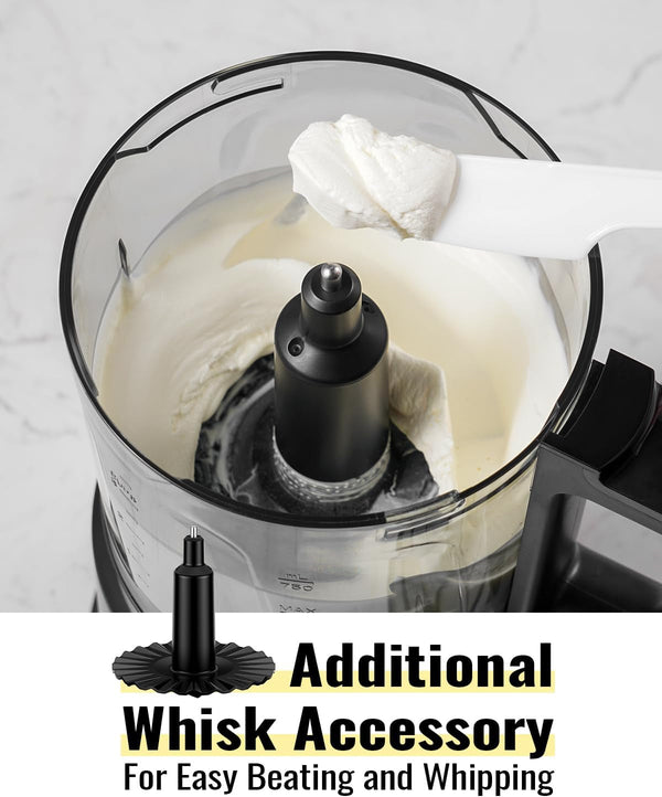 Food Chopper, 4 Cup Mini and Fast Food Processor, Electric Meat Grinder with 2 Speed, 4 Stainless Steel Blades, and Whisk, 400W Power for Chopping, Mixing, Emulsifying, Puree and Whisking, Bpa-Free5