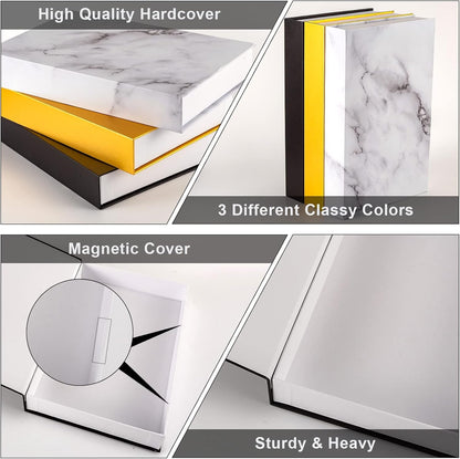 Hardcover Book for Decor Set of 3 Stacked Books for Living Room Coffee Table Decorative Faux Books Decor Storage Book Boxes with Stickers (Z108)4