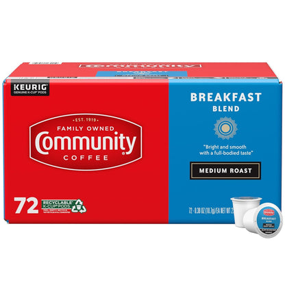 Breakfast Blend, Medium Roast, Single-Serve Keurig K-Cup Pods, 72 Count (Pack of 1)1