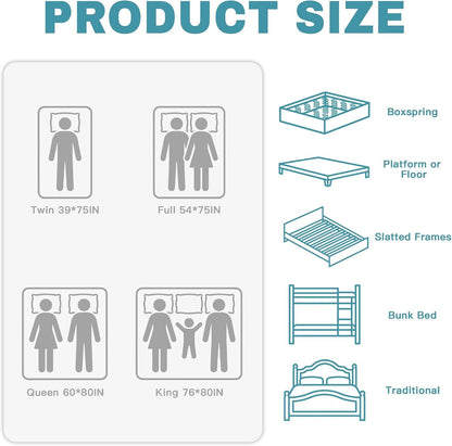 Luxury King Size Mattress, 14 Inch Hybrid Medium Firm Euro Top7